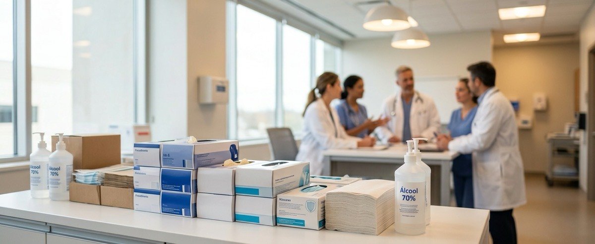 Compra coletiva de insumos para clínicas, hospitais e laboratórios